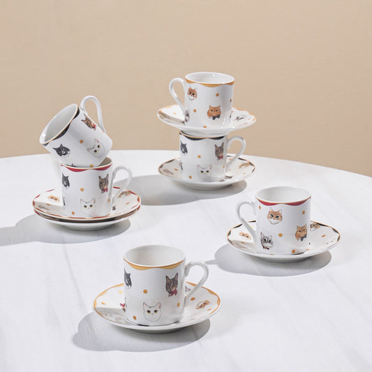 KARACA GATO 80 ML 6-PERSON COFFEE CUP SET