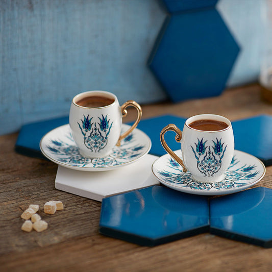 KARACA IZNIK 2-PERSON COFFEE CUP SET