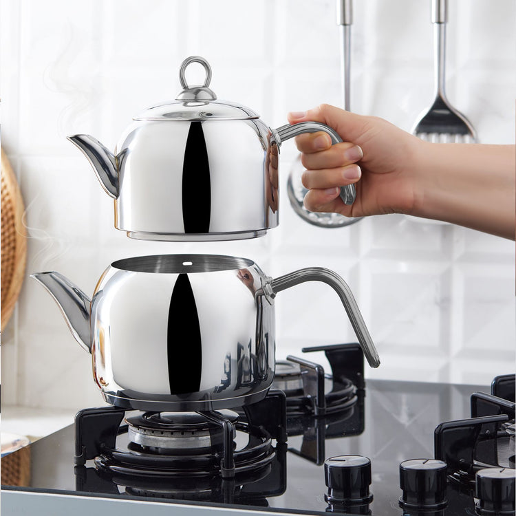 KARACA URBAN MIDI TEA POT SET, METAL