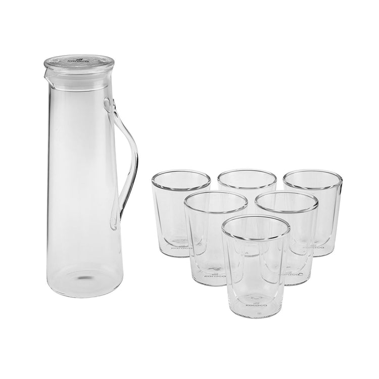 KARACA COLMAR 7-PIECE WATER SET, TRANSPARENT