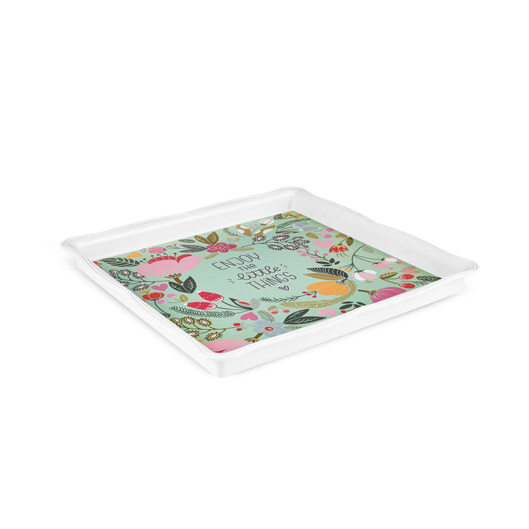 KARACA ENJOY 32 CM SQUARE TRAY, MULTICOLOR